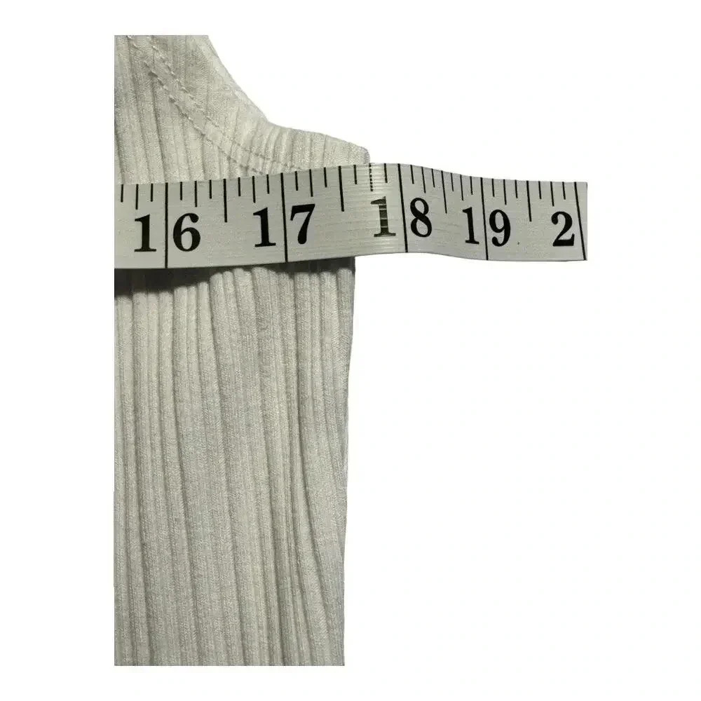NEW Madewell Women’s Large Eyelet White Ribbed‎ Off-The-Shoulder Top NWT - Picture 5 of 7